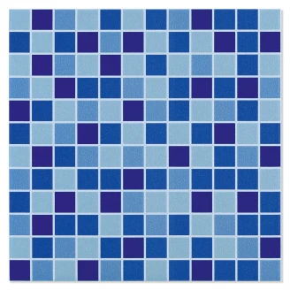 Klinker <strong>Aqua</strong>  Blå Navi Blank 33x33 cm